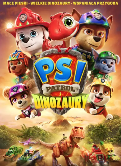 Plakat wydarzenia:  Psi patrol i dinozaury 